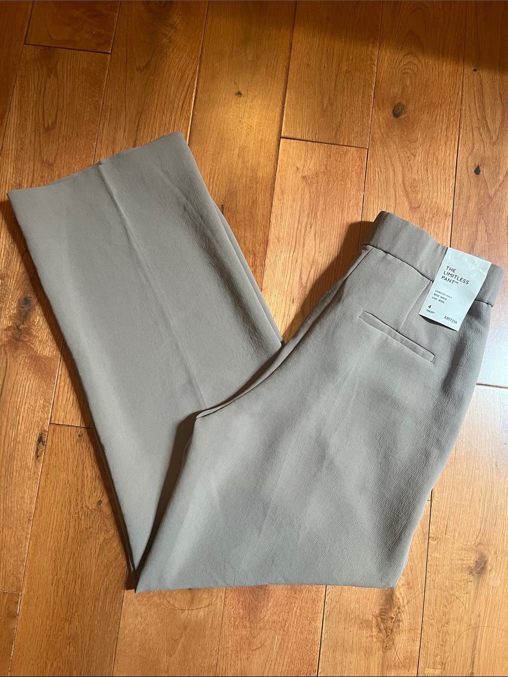 Aritzia Limitless Pants in Crepette in Nomad Taupe